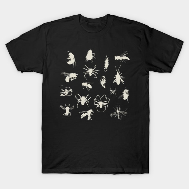 Bugs, wasps, spiders & earwig T-Shirt by zeljkica